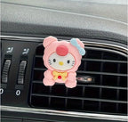 4 Pcs Cute Cartoon Car Air Vent Clip Decorations – Kawaii Car Air Fresheners, Interior Accessories for Women and Men – Cool Car Dashboard Decor, Personalized Gift