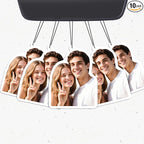 HINFKA 10-1000 Pcs Custom Air Fresheners with Picture – Personalized Double-Sided Car Freshener with Logo or Photo, Bulk Customized Gifts for Business Events and Branding (A09-Irregular, Personalized)