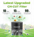 Refrigerator Deodorizer, Fridge Odor Eliminator Lasts for 10 Years, Household Essentials Travel Size Air Purifiers, More Effective Than Baking Soda and Bamboo Charcoal Air Purifying Bag, Black
