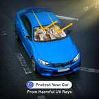 GENANY Cute Cat Group Funny Windshield Sun Shade for Car SUV Truck (59x29 Inches), Sunshade for Car Windshield, Protector Blocks UV, Spring Auto Decor
