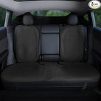 Rear Car Seat Covers Custom Fit for Tesla Model Y 2025 2020-2024 Breathable Interior Seat Cushion Protector All Season Protection (Without Logo)