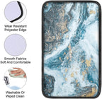 Dreaweet Blue Marble Print Armrest Cover for Car Truck,Soft Comfortable Car Center Armrest Cover Universal Center Console Cover Replacement