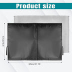 2PCS Car Window Shades, Magnetic Rear Side Window Car Sun Shades for Heat & UV Protection, Breathable Double Layer Window Sunshade, Auto Privacy Window Curtains for Baby