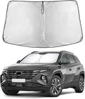 EcoNour Windshield Sunshade Compatible for Hyundai Tucson 2022-2024 2025 2026, Sun Visor for Front Windshield & Window Sun Shade Cover, UV Heat Blocker & Protector, Car Accessories