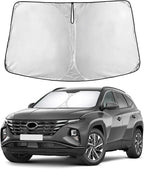 EcoNour Windshield Sunshade Compatible for Hyundai Tucson 2022-2024 2025 2026, Sun Visor for Front Windshield & Window Sun Shade Cover, UV Heat Blocker & Protector, Car Accessories