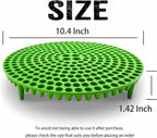 10.4" Heavy Duty Grit Trap (2-Pack) & Wash Mitt Kit - Premium Car Wash Bucket Filter Insert, Dirt Separator, Fits 3.5-5 Gallon (Green Kit)