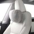 TPARTS Headrest Neck Pillow for Tesla Model 3/Y/X/S, Soft Faux Suede Fabric Car Neck Support Pillow Cushion for Traveling (Filled with Dupont Sorona Fiber)-1pc Gray