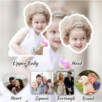 Custom Air Fresheners with Picture - Photo Air Freshener for Car,Double-Sided Customized Photo Text, Personalized Gift for Boyfriend Men Car (Crop)