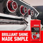 Mothers California Gold Chrome Polish, 12 oz. — Cleans & Brightens Chrome Bumpers, Wheels, Trim & Accessories, Protects Against Fingerprints, Rust & Corrosion, Safe on Glass & Mirrors (05212)