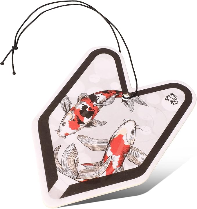 Auto Dynasty TreeFrog YLLS48 Paper Young Leaf Wakaba Hanging Air Freshener for Home Office Car In-Door, Lychee Squash Scent