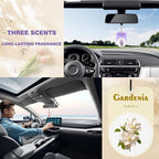 Hanging Car Air Fresheners, Long Lasting Scented Cards for Cars, Freshener Scents Lavender Rose Gardenia, Cute Car Accessories for Rearview Mirror, Wardrobe & Home, 12 Pack