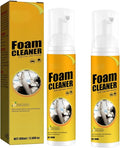 Car Interior Cleaner Foam – Multi-Surface Steering Wheel, Leather Seat & Dashboard Cleaner, 100ml | Enzyme-Powered Formula, Safe for All Surfaces, Quick Stain Removal (2 Pack)