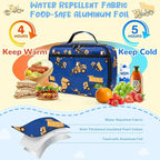 CAMTOP Lunch Box Kids Boys Insulated Lunch Cooler Bag Reusable Lunch Tote Kit for School Travel