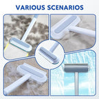 2025 New Pet Hair Remover, 4 in 1 Pet Hair Removal Tool for Couch Carpet Furniture, Multifunctional Double Sided Dogs Cats Hair Removal Brush, Reusable Cleaning Brush for Window (2 Pc)