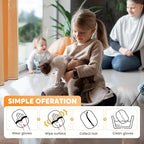Pet Hair Remover Gloves, 2025 Upgraded Static Removal Gloves for Pet Hair, Cat & Dog Hair Removal Tool for Couch, Furniture, Carpet, Car Seat, Pet Grooming (2 Pack)