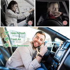 Dandat 4 Pcs Wood Car Essential Oil Diffuser Vent Clips Mushroom Car Air Freshener Aromatherapy Wooden Car Diffusers Automotive Interior Accessories Decoration for Women Men Gift