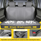LINGVIDO Car Seat Covers Full Set (5 Seats) - Premium Perforated Nappa Leather, Waterproof Shield, Omni-Adapt Fit SUVs Sedans, Ultimate Family & Pet Protection