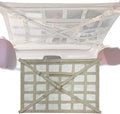 Overhead Car Organizer, Compatible with Ford F-150 XL/Raptor 2010-2025 Car Roof Storage Net Universal Car Ceiling Storage for Camping Storage Bag,Beige-Small