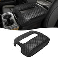 KBH Center Console Armrest Cover for Chevy Silverado & GMC Sierra 1500 2500 3500 2014-2018, Yukon & Tahoe & Suburban 2015-2020, Arm Rest Cushion, Vinyl Leather, Black (Fits Bucket Seat Console Only)