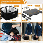 Aotto Portable Oven, Electric Lunch Box Food Heater - 12V/24V/110V 3-in-1 Car Food Warmer - Mini Personal Microwave Heated Lunch Box Warmer for Car, Truck, Travel, Office & Home Use - Black