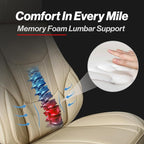 Coverland Custom Fit Car Seat Covers for Car Compatible with [Elantra, Mazda3, Passat, Impreza, Golf, Matrix] Premium Waterproof Non-Slip Interior Seat Protector [Full Set Beige - Size Chart X54]