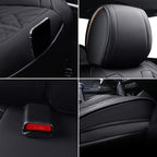 Tomatoman Tacoma Front Seat Covers Compatible with Toyota Tacoma 2005-2022 2023 2024 2025 2026 Trucks Access Crew Extended Double Cab TRD Sports SR V6 Heavy Duty Car Cushions(2 PCS Front/Black)