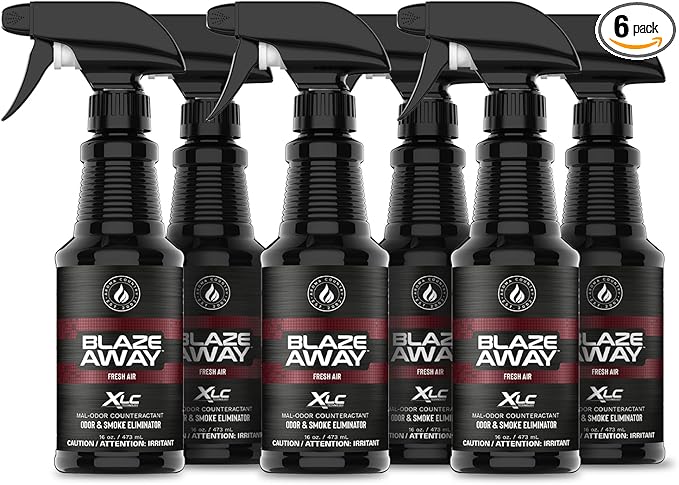 Blaze Away Commercial Air Freshener & Odor Eliminator for Strong Odor - Industrial-Grade Room Spray & Room Deodorizer for Home, Car, Smoke & Pet Odors - Long-Lasting Odor Absorber, Room Fresheners