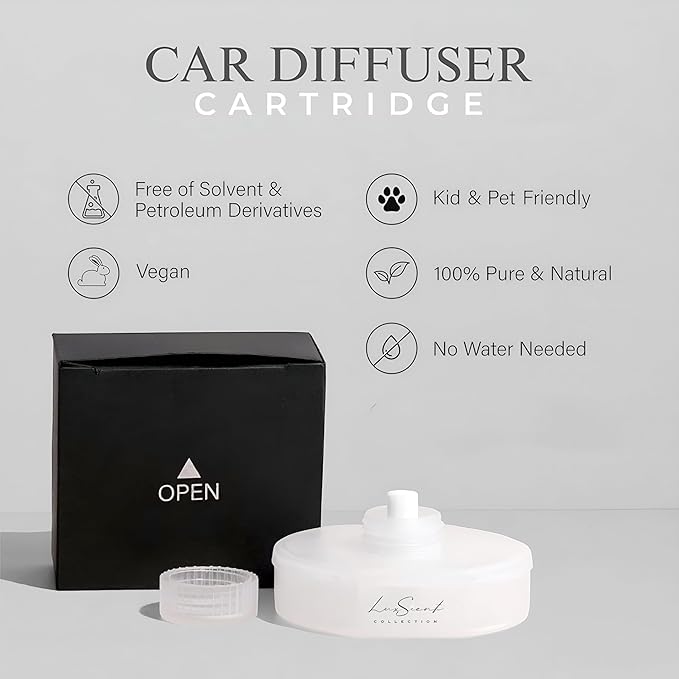Aroma Car Diffuser Cartridge Scent Oil 20ML Compatible with All Ultrasonic Premium Car Diffusers - Luxury Hotel Fragrance - Aromatherapy - Ideal for Cars, Trucks & More (Eleven)