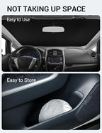 Proadsy 2026 Upgrade Windshield Sun Shade Custom Fit 2012-2018 Nissan Versa Foldable Front Sunshade Protector Sun Visor Blocks UV Rays Keep Car Cooler