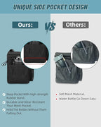 HSHRISH Lunch Box for men, Large Expandable Insulated Lunch Bag, Durable Waterproof Leakproof Tactical Cooler Bag for Adults Men to Work Picnic Beach Day Trips, 24 Cans/16 L, Black