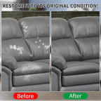 Dark Gray Leather Recoloring Balm,Leather Couch Scratch/Stain Remover,Leather Repair kit for Vinyl Furniture and Car Interior,Leather Dye Paint for Scratched and Faded Leather Couches