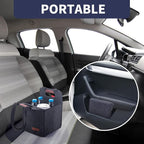 4 Cup Drink Carrier with Handle, Reusable Insulated Drink Caddy Drink Holder for Car, Folding Portable Coffee Cup Holder Bag for Travel and Delivery