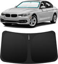 INSAUTO Custom Fit Windshield Sun Shade Accessories for BMW 3 Series 2013-2018 (320i/328i/335i/340i), Foldable Front Window Sunshade, UV & Heat Reflector, Keeps Interior Cool, Includes Storage Bag