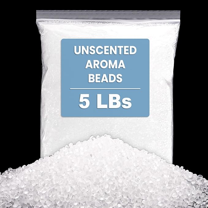 Elsjoy 5 Lb Unscented Aroma Beads for Car Freshies, Car Air Freshener Unscented Freshie Beads, DIY Homemade Natural Freshener Bulk Freshie Supplies