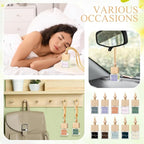 30 Pcs Appreciation Gift Bulk Car Air Freshener Diffuser Hanging Car Empty Glass Oil Diffuser Thank You Gifts for Employee Dietitian Coworker Social Worker Nurse (Thank You)