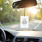 Minimalist Christian Car Air Freshener 3 Pcs, Religious Bible Verse Scripture Hanging Air Freshener for Cars Closet Drawer Books, Christian Room Car Accessories Mirror Decor for Women