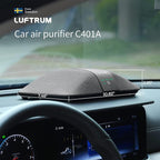 Car Air Purifier with H13 True HEPA Filter: Car Portable Air purifier for Exhaust Fumes, VOC, Smoke, Odors, and Bacteria, 99.9% Removal to 0.1 Microns - Air purifier for Traveling Bedroom (grey)