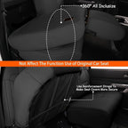 AOMSAZTO Custom Seat Covers for Toyota Tundra 2022 2023 2024 2025 CrewMax SR SR5 Limited Platinum FFV TRD Pro Leather Car Seat Covers Full Set Black, Custom Fit Full Set Faux Leather Black