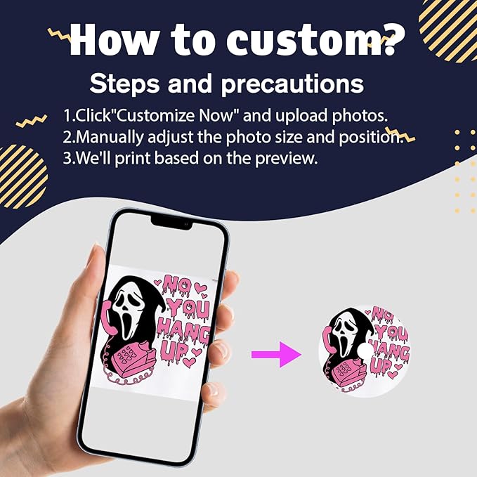 Sonloka Personalized Car Air Freshener, Car Vent Decoration, Unlimited Creativity, Double Sided Printing Customized Car Diffuser with Picture. (L, 6 Pcs)