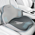 Coverado Car Seat Cushion and Lumbar Support Pillow, Memory Foam Ergonomic Back Support Driving Seat Cushion for Sciatica, Tailbone, Back Pain, Non-Slip Washable Cushion for Car, Driver, Office