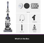 Eureka Upright Vacuum Cleaner for Carpet and Hard Floor,Powerful Vacuum with Dual Cyclone Suction,Swivel Steering,Anti-Tangle,Large Dust Cup,NEU612BL, Blue
