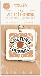 Studio Oh! Scented Hanging Car Air Fresheners - Pack of 2 - Natural & Exclusive Fragrance with DeoBoost Technology - Unique Design with Decorative Bead - Nourish Yourself