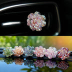 6Pcs Car Air Freshener Cute Colorful Small Flower Air Vent Clips Interior Decoration Charm Accessories for Women Girl