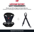Tuff Pupper Dog Car Safety Belt | Adjustable 16–26" Latch Hook Seatbelt Restraint for Dogs | Heavy-Duty Nylon Webbing, All-Metal Hardware & 360° Swivel Carabiner | Universal Fit for Cars, Trucks & SUV