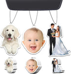 10-1000 Pcs Custom Air Fresheners with Picture - Double Sided Personalized Car Air Freshener with Photo & Logo, Hanging Auto Accessories & Custom Gifts for Branding Business Events (Crop)