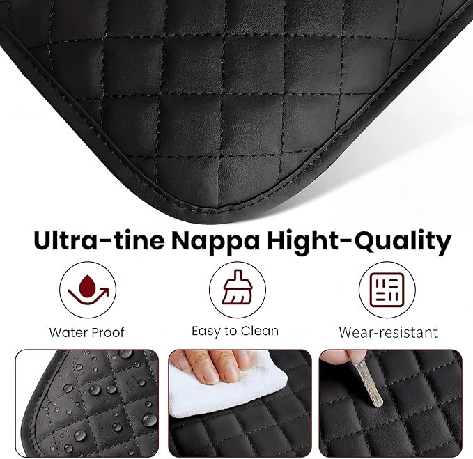 Upgraded Car Middle Center Console Cover with 2 Storage, Universal Microfiber Leather Car Armrest Cover Cushion for for Most Vehicles, Memory Foam Comfort Stylish Leather Scratch-Resistant, Thickened