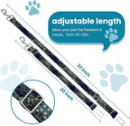 Adjustable pet cat and Dog car seat Belt，The Lanyard is Flexible and Adjustable from 20 to 33 inches(Black Flowers)