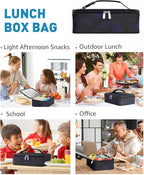 Small Lunch Box Insulated Lunch Bag for Women Men, Bento Kids Lunch Box, Compact Portable Thermal Meal Cooler Bags with Buckle Handle for Work & School, Astral 5L