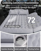 Umbrauto Truck Air Mattress Back Seat| Inflatable Car Camping Mattress Bed for Back Seat, SUV Blow Up Rear Seat Sleeping AirBed for Van Travel with Pump & Pillows