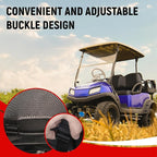 Golf Cart Front and Rear Seat Covers for Club Car Precedent 2004 and Up, Durable Polyester Fabric Club Car Precedent Seat Covers, Breathable Washable